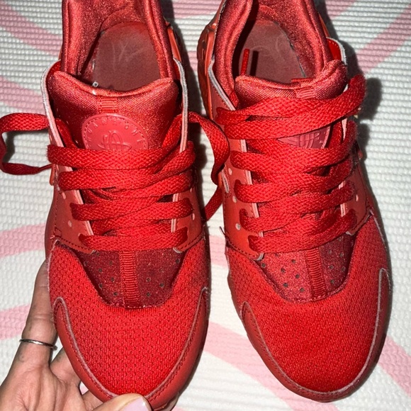 Nike Huarache Big Kids' Vibrant Red Sneakers - Picture 10 of 10